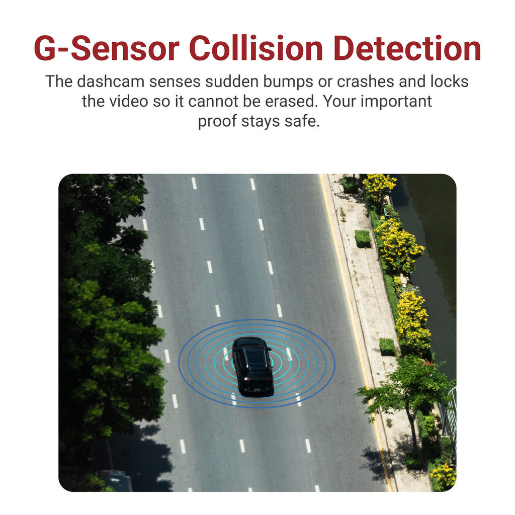 Drive Sight M3 4K + 1080P Dual Dash Cam with G-Sensor & Night Vision